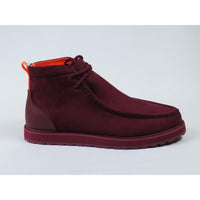 Men's TAYNO Wallabee Style Chukka Boots Soft Micro Suede MOJAVE S Wine - J.Valintin Men's Wear Legend - Majove S - Wine - 9