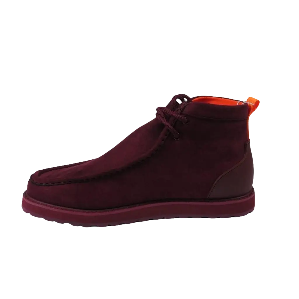 Men's TAYNO Wallabee Style Chukka Boots Soft Micro Suede MOJAVE S Wine - J.Valintin Men's Wear Legend - Majove S - Wine - 9