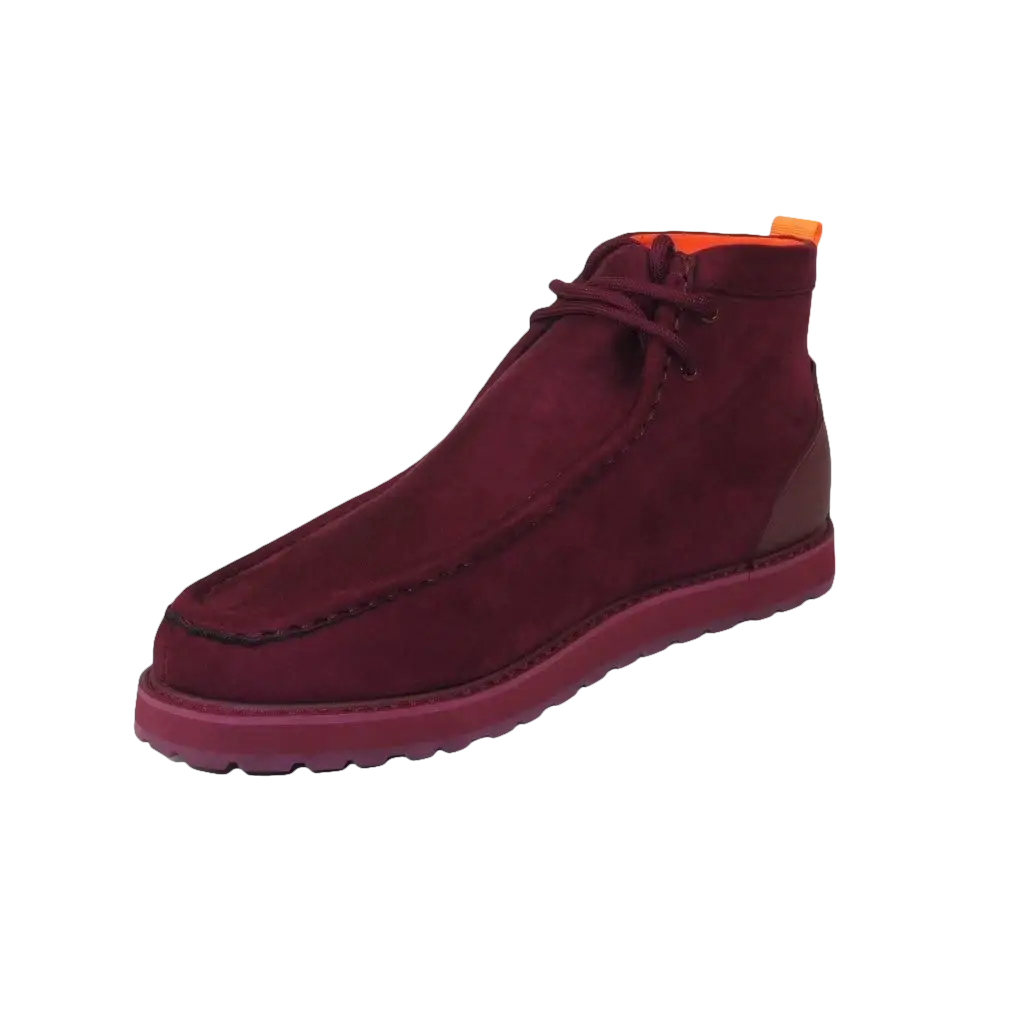 Men's TAYNO Wallabee Style Chukka Boots Soft Micro Suede MOJAVE S Wine - J.Valintin Men's Wear Legend - Majove S - Wine - 9