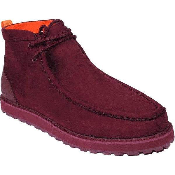 Men's TAYNO Wallabee Style Chukka Boots Soft Micro Suede MOJAVE S Wine - J.Valintin Men's Wear Legend - Majove S - Wine - 9