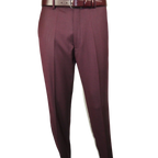 Mens Three Piece Suit Vested VITALI Soft Fabric With Sheen M3090 Burgundy 3Piece - J.Valintin Men's Wear Legend - 93633