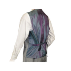 Mens Three Piece Suit Vested VITALI Soft Fabric With Sheen M3090 Stone Gray 3pc - J.Valintin Men's Wear Legend - 93610