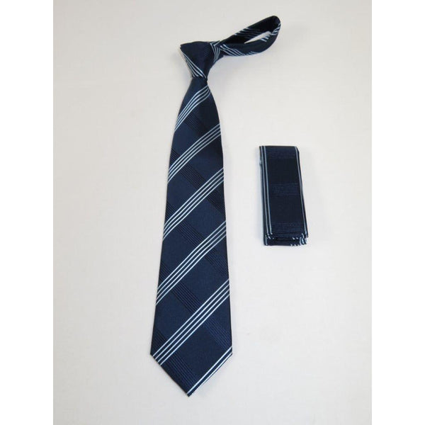 Men's Tie and Hankie Set Soft Microfiber Silky Vito Rofolo by J.Valintin VTR - 15 - J.Valintin Men's Wear Legend - VTR - 15