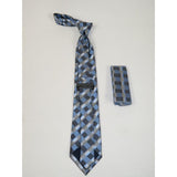 Men's Tie and Hankie Set Soft Microfiber Silky Vito Rofolo by J.Valintin VTR - 8 - J.Valintin Men's Wear Legend - VTR - 8