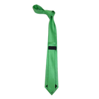 Mens Tie ZENIO By Stacy Adams Slim Narrow Twill Woven Soft Silky Z1 Apple Green - J.Valintin Men's Wear Legend - 24755