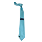 Mens Tie ZENIO By Stacy Adams Slim Narrow Twill Woven Soft Silky Z18 Ice Blue - J.Valintin Men's Wear Legend - 24772