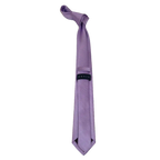 Mens Tie ZENIO By Stacy Adams Slim Narrow Twill Woven Soft Silky Z22 Lavender - J.Valintin Men's Wear Legend - 24776
