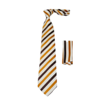 Men's Tie/Hankie Set Soft Microfiber Silky Vito Rofolo by J.Valintin VTR - 83 - J.Valintin Men's Wear Legend - VTR - 83