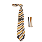 Men's Tie/Hankie Set Soft Microfiber Silky Vito Rofolo by J.Valintin VTR - 83 - J.Valintin Men's Wear Legend - VTR - 83