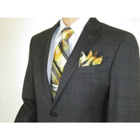 Mens TOMMY HILFIGER Suit Wool Blend 2 Button Side Vent Glen Plaid 0121 Gray - J.Valintin Men's Wear Legend - 18271