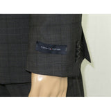 Mens TOMMY HILFIGER Suit Wool Blend 2 Button Side Vent Glen Plaid 0121 Gray - J.Valintin Men's Wear Legend - 18271