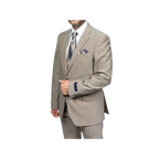 Mens TOMMY HILFIGER Suit Wool Blend 2 Button Side Vent Shark Texture 0106 Tan - J.Valintin Men's Wear Legend - 18253