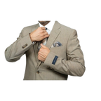 Mens TOMMY HILFIGER Suit Wool Blend 2 Button Side Vent Shark Texture 0106 Tan - J.Valintin Men's Wear Legend - 18253
