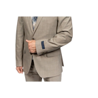Mens TOMMY HILFIGER Suit Wool Blend 2 Button Side Vent Shark Texture 0106 Tan - J.Valintin Men's Wear Legend - 18253