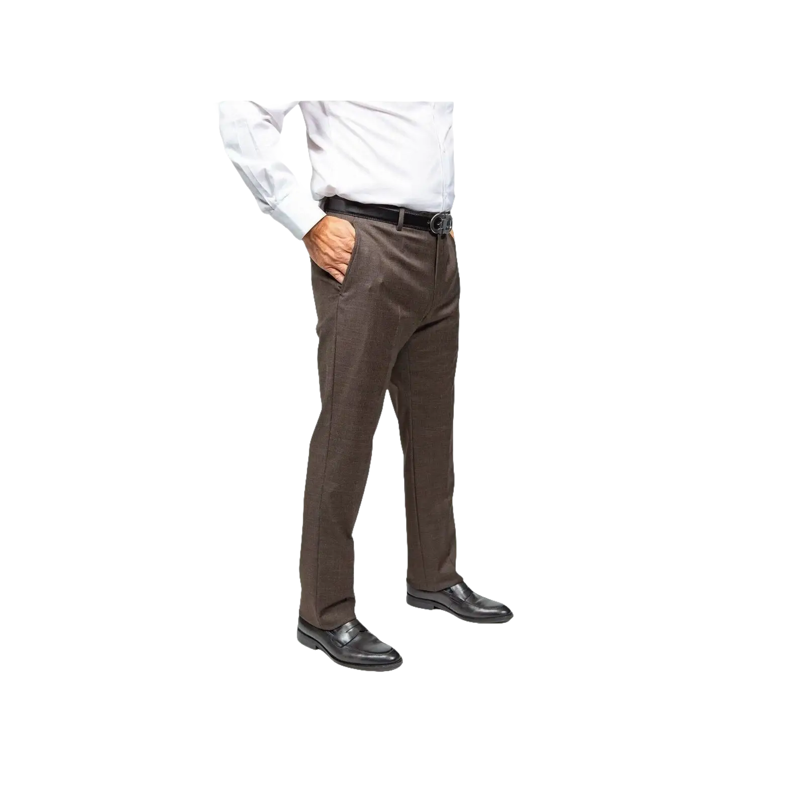 Mens TOMMY HILFIGER Suit Wool Blend 2 Button Side Vent Shark Texture 0132 Brown - J.Valintin Men's Wear Legend - 18266