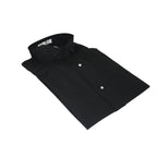 Men's Tuxedo shirt By CLASSIX Wing Tip Formal Plain Front After Six M14 Black - J.Valintin Men's Wear Legend - 20140