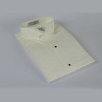 Men's Tuxedo shirt By CLASSIX Wing Tip Formal Pleated Front After Six M00 Ivory - J.Valintin Men's Wear Legend - 20861