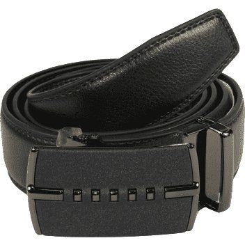 Mens VALENTINI Leather Belt Automatic Adjustable Removable Buckle RT002 Black - J.Valintin Men's Wear Legend - 92673