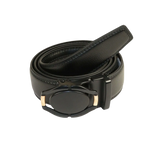 Mens VALENTINI Leather Belt Automatic Adjustable Removable Buckle RT008 Black - J.Valintin Men's Wear Legend - 92187