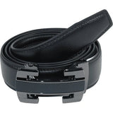 Mens VALENTINI Leather Belt Automatic Adjustable Removable Buckle RT009 Black - J.Valintin Men's Wear Legend - 92674