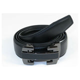 Mens VALENTINI Leather Belt Automatic Adjustable Removable Buckle RT009 Black - J.Valintin Men's Wear Legend - 92674