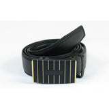 Mens VALENTINI Leather Belt Automatic Adjustable Removable Buckle RT022 Black - J.Valintin Men's Wear Legend - 92676