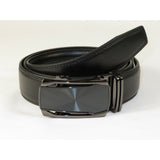 Mens VALENTINI Leather Belt Automatic Adjustable Removable Buckle RT030 Black - J.Valintin Men's Wear Legend - 92677