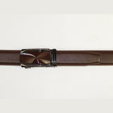 Mens VALENTINI Leather Belt Automatic Adjustable Removable Buckle RT031 Brown - J.Valintin Men's Wear Legend - 92191