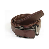 Mens VALENTINI Leather Belt Automatic Adjustable Removable Buckle RT031 Brown - J.Valintin Men's Wear Legend - 92191