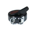 Mens VALENTINI Leather Belt Automatic Adjustable Removable Buckle V506S black - J.Valintin Men's Wear Legend - 92134