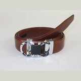 Mens VALENTINI Leather Belt Automatic Adjustable Removable Buckle V506S Cognac - J.Valintin Men's Wear Legend - 18896