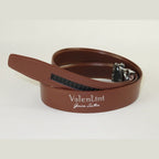 Mens VALENTINI Leather Belt Automatic Adjustable Removable Buckle V506S Cognac - J.Valintin Men's Wear Legend - 18896