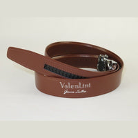 Mens VALENTINI Leather Belt Automatic Adjustable Removable Buckle V506S Cognac - J.Valintin Men's Wear Legend - 18896