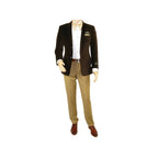 Men's Velvet Blazer Sport Coat Two Button Side Vents GEORGIO COSANI 491 Brown - J.Valintin Men's Wear Legend - 18593