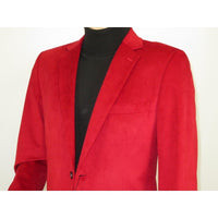 Men's Velvet Sports Coat Grammy Amy Award BASSIRI , LEONARDI J1042 Christmas Red - J.Valintin Men's Wear Legend - 92647