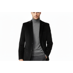 Men's Velvet Sports Coat Grammy Amy Award By BASSIRI  , LEONARDI J1042 Black