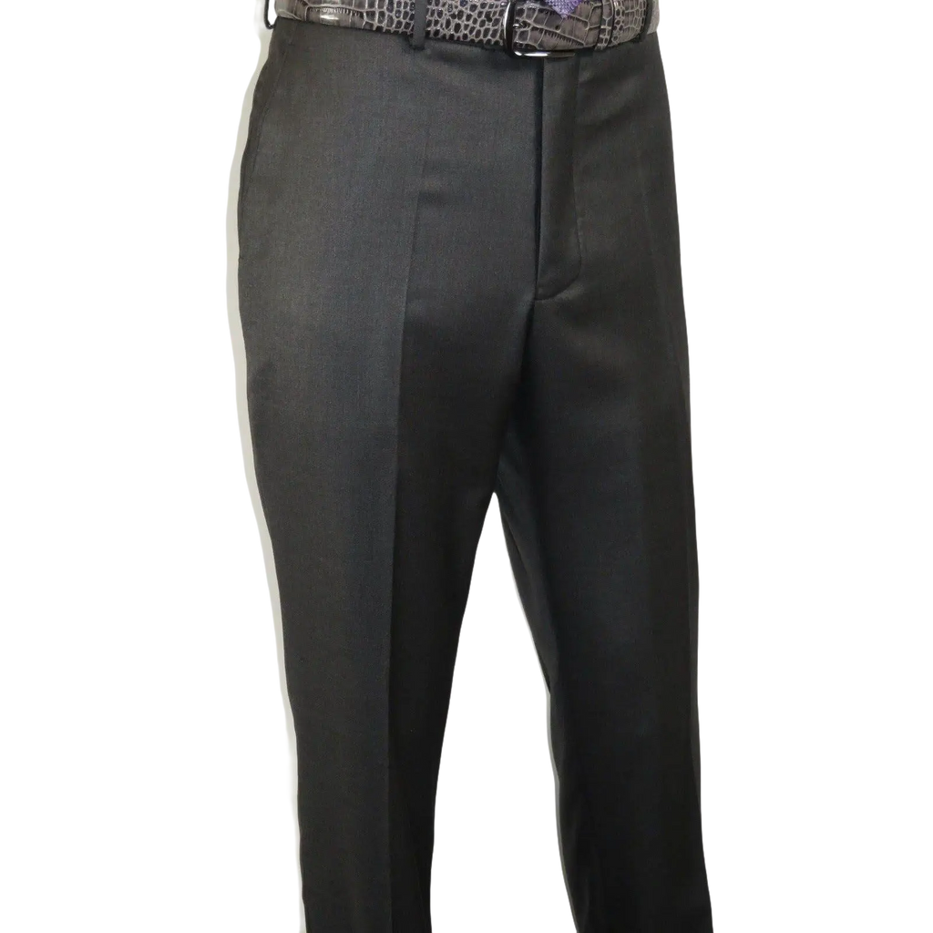 Mens Vitali Three Piece Suit Vested Semi Shiny Sharkskin M3090 Charcoal Gray - J.Valintin Men's Wear Legend - 73683