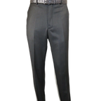 Mens Vitali Three Piece Suit Vested Semi Shiny Sharkskin M3090 Charcoal Gray - J.Valintin Men's Wear Legend - 73683