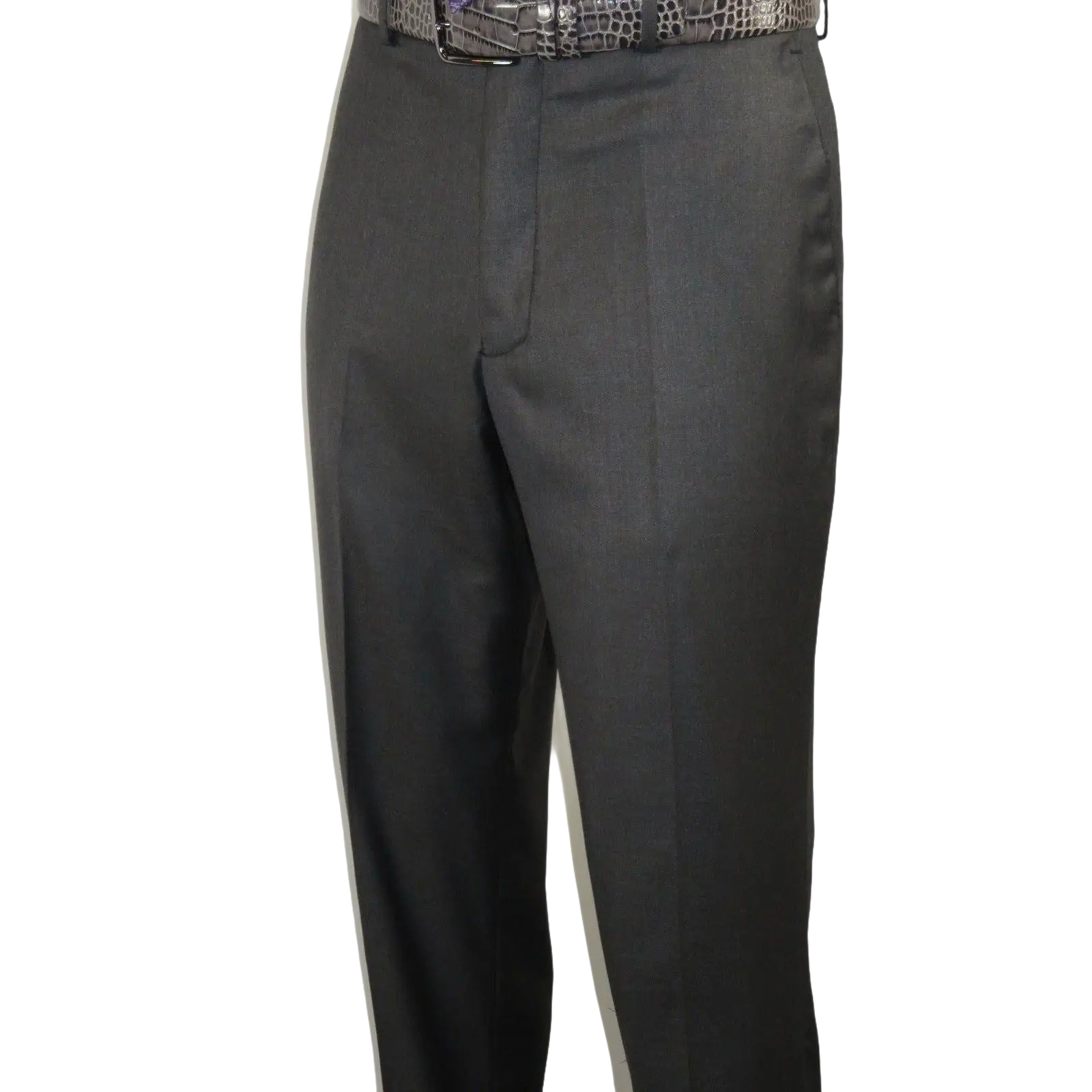 Mens Vitali Three Piece Suit Vested Semi Shiny Sharkskin M3090 Charcoal Gray - J.Valintin Men's Wear Legend - 73683