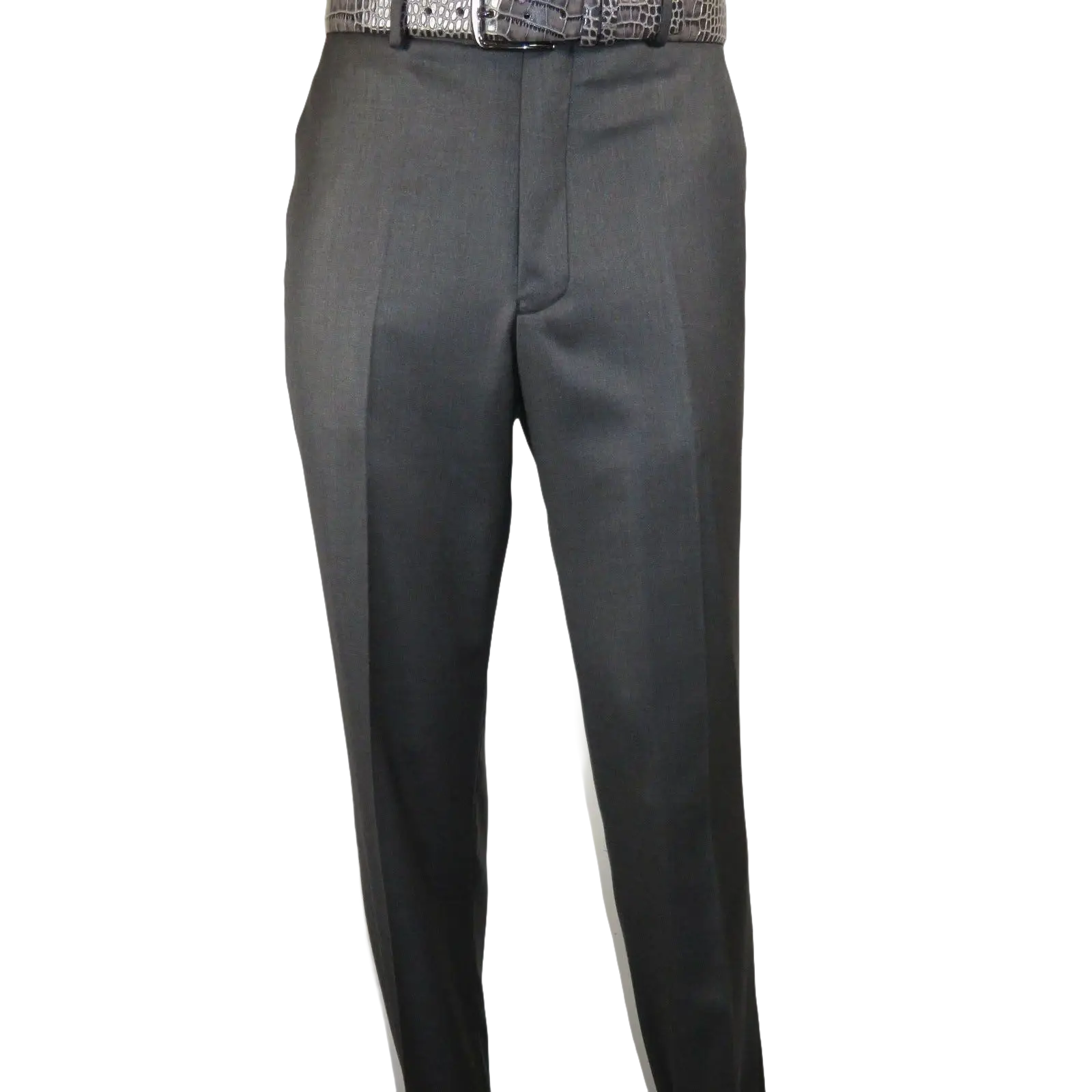 Mens Vitali Three Piece Suit Vested Semi Shiny Sharkskin M3090 Charcoal Gray - J.Valintin Men's Wear Legend - 73682
