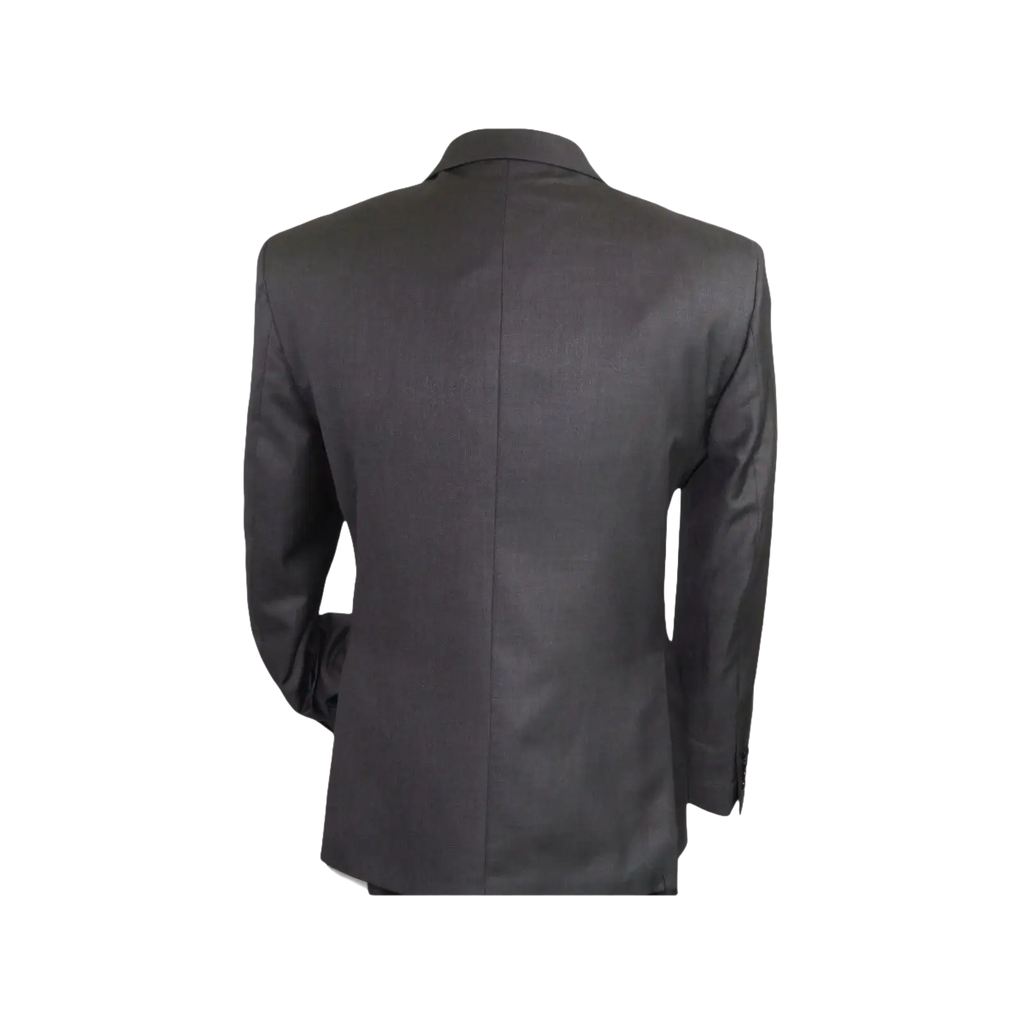 Mens Vitali Three Piece Suit Vested Semi Shiny Sharkskin M3090 Charcoal Gray - J.Valintin Men's Wear Legend - 73683