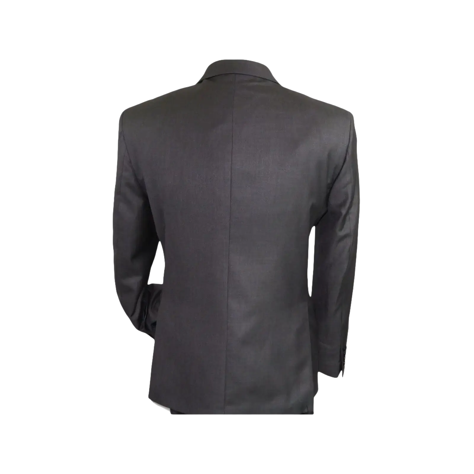 Mens Vitali Three Piece Suit Vested Semi Shiny Sharkskin M3090 Charcoal Gray - J.Valintin Men's Wear Legend - 73683