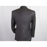 Mens Vitali Three Piece Suit Vested Semi Shiny Sharkskin M3090 Charcoal Gray - J.Valintin Men's Wear Legend - 73683