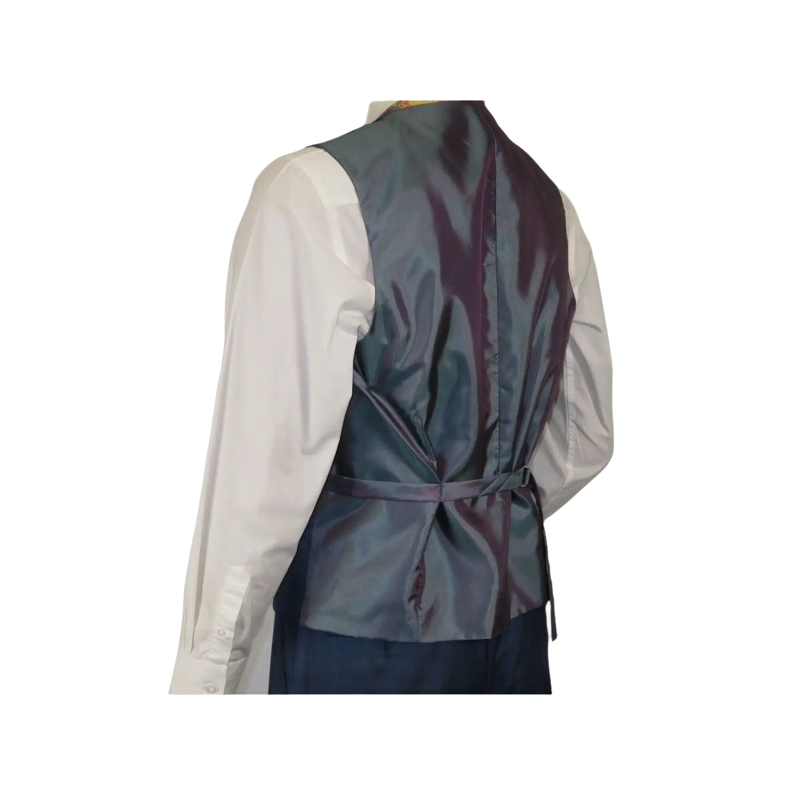 Mens Vitali Three Piece Suit Vested Sharkskin Sheen M3090 Royal blue Regular fit - J.Valintin Men's Wear Legend - 31894