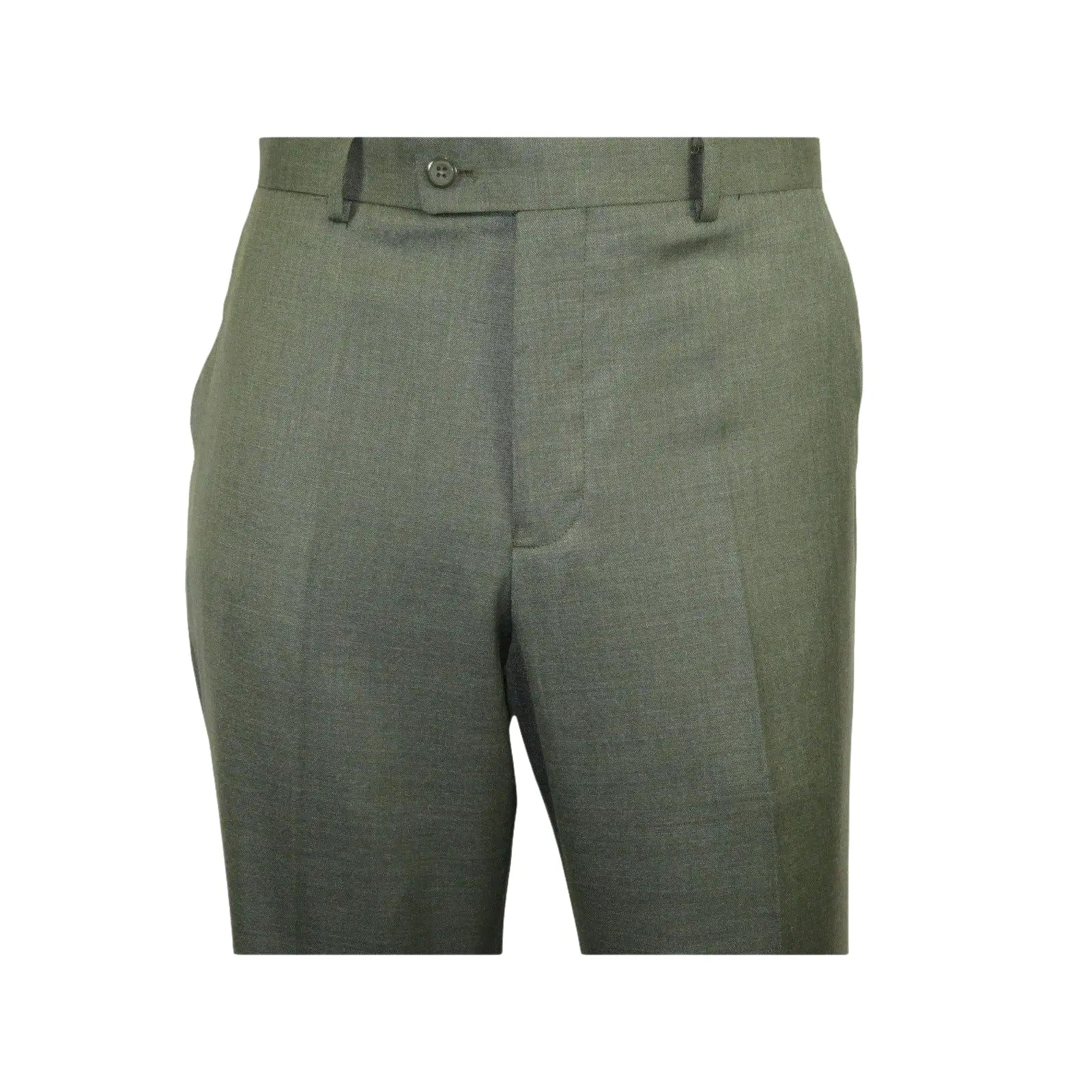 Men's VITALI Three Piece Suit Vested Sharkskin Sheen Vented M3090 Olive Green - J.Valintin Men's Wear Legend - 31913