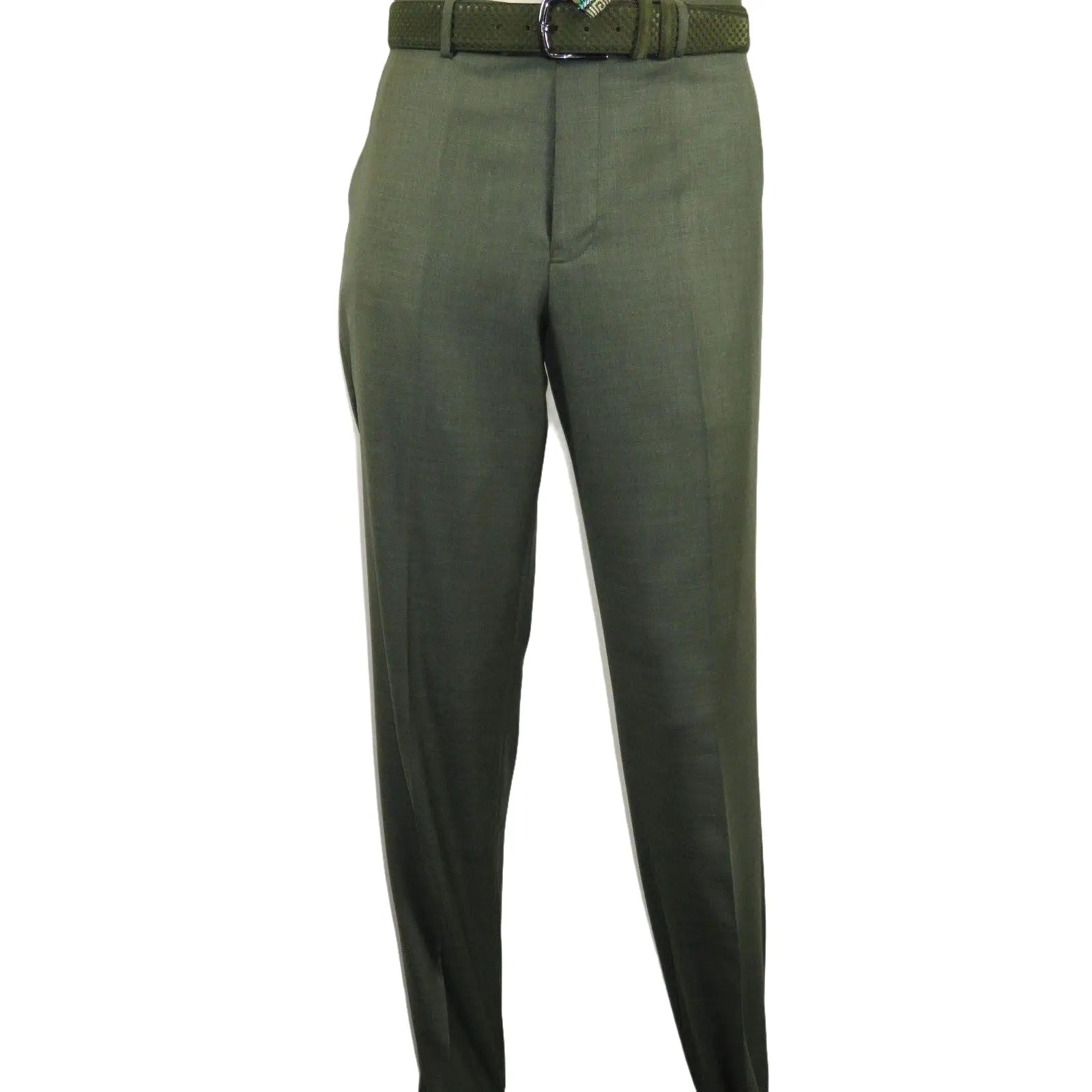 Men's VITALI Three Piece Suit Vested Sharkskin Sheen Vented M3090 Olive Green - J.Valintin Men's Wear Legend - 31913