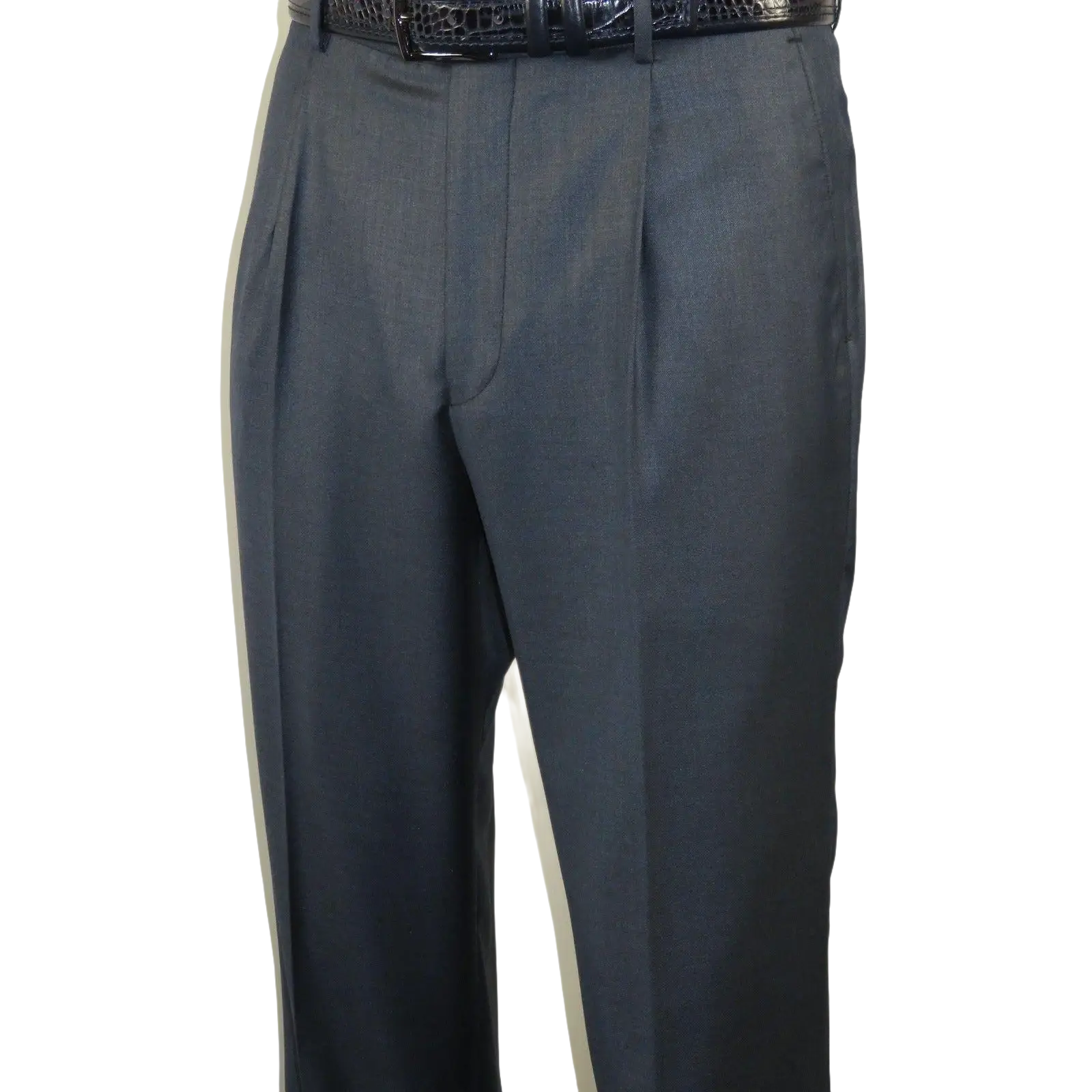 Mens Vitali Three Piece Suit Vested Sheen Sharkskin Business M3090 Navy blue - J.Valintin Men's Wear Legend - 28675
