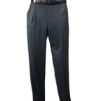Mens Vitali Three Piece Suit Vested Sheen Sharkskin Business M3090 Navy blue - J.Valintin Men's Wear Legend - 28675