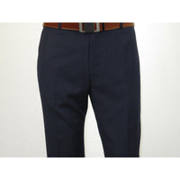 Mens Wool Cashmere Suit Pin Stripe Giorgio Cosani 910 - 02 Navy Blue 40 Regular - J.Valintin Men's Wear Legend - 18420