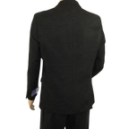 Men's Zacchi Sport Coat Patch Elbow Chenille Velveteen Bryan Black - J.Valintin Men's Wear Legend - Bryan - Black - M